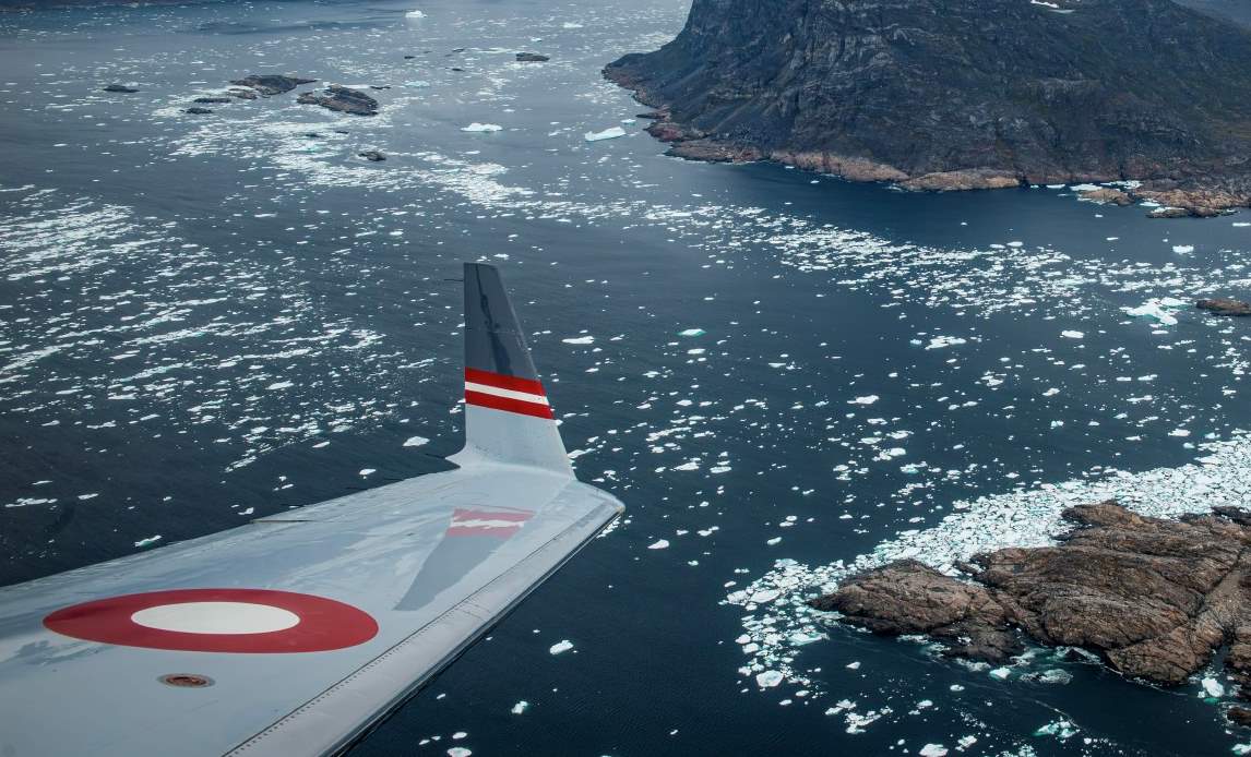 Luftfoto over Grønland