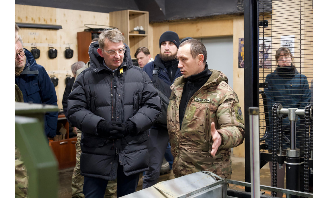 Troels Lund Poulsen på besøg i Ukraine