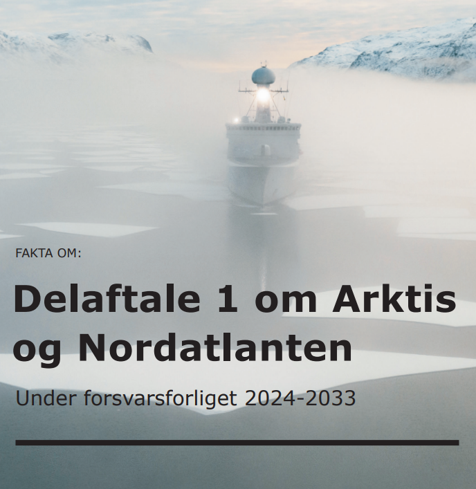 Foto af inspektionsskib på havet omkring Grønland